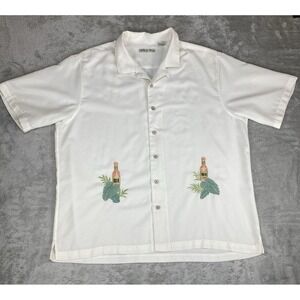 Batik‎ Bay Mens 2XL Hawaiian Shirt White Tropical Short Sleeve Breathable